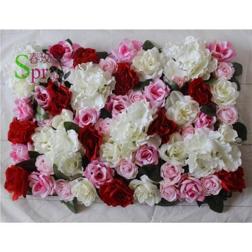 SPR Free Shipping-10pcs/lot Artificial wedding rose flower wall background arrangement flowers road lead flowers decorations