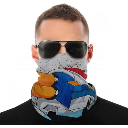 GOLDORAK Classic Scarf Half Face Mask Unisex Halloween Tube Mask Seamless Bandana Dustproof Headband Cycling Hiking