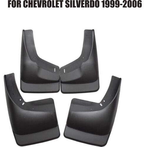 For Chevrolet Silverdo 1999-2006 Set Molded Mud Flaps Mudflaps Splash Guards Front Rear Mud Flap Mudguards Fender YC101071