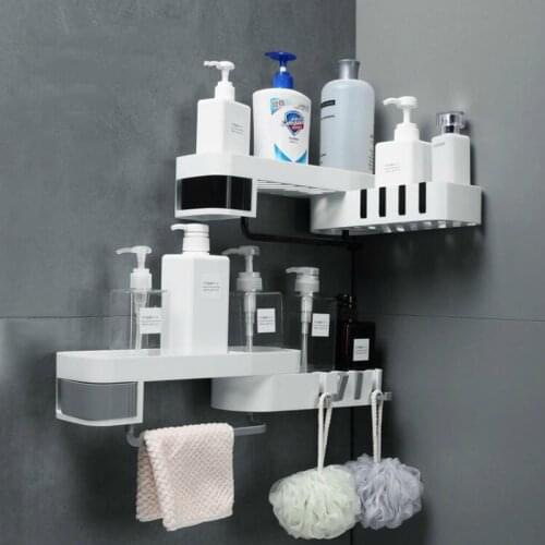 Creative Rotary Bathroom Rack Drill-Free Rotary Rack Wall Hanging Articles Rotary Receivable Provincial Space