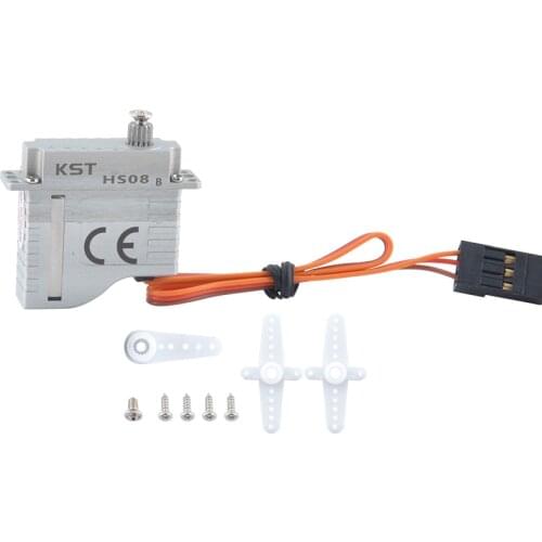 KST HS08B 5.2kg torque servo HV Micro Digital Metal Gear Glider Motor For RC Model Glider