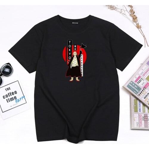 Hot Sale Stranger Tokyo Revengers Anime T Shirt Cool Men Portrait Fashion Graphic Tops Summer Casual Harajuku Clothes Camisetas