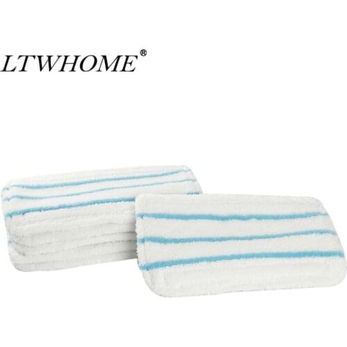 LTWHOME 6PCS or 12PCS For FSM1610 1630 Steam Mop Clean Cloth For Black+Decker Replacement Pad