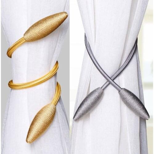 Magnetic Curtain Tiebacks Universal Curtain Tie Rings Modern Curtain Rope Living Room Curtain Buckle