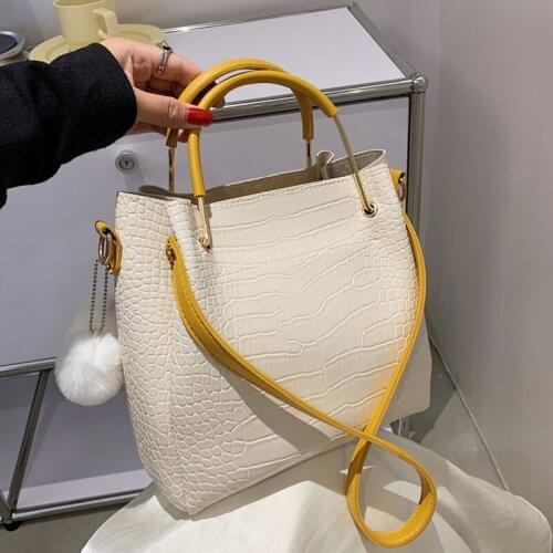 Small Shoulder Bag Women Totes Crossbody Bag Pu Leather Crocodile Pattern Luxury Handbags Women Bags Designer Sac A Main Femme