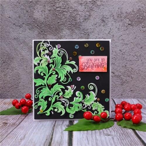 YaMinSanNiO Flower Plant Frame Metal Cutting Dies for Card Making Scrapbooking Embossing Stencil Craft Die Cut New Dies for 2020
