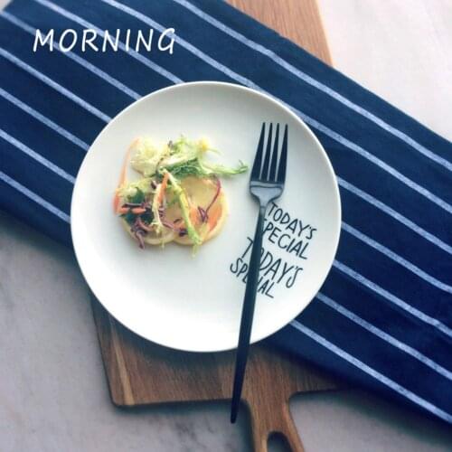 Multi-purpose Nordic Cotton Striped Napkins Absorbent Wipes Dish Cloth Cushions Western Tablecloths Home Fabrics Kitchen Towels