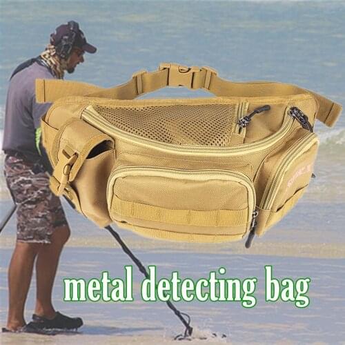 Multifunctional Outdoor Waist Bag Portable Lure Waist Pack Messenger Bag Pole Package Fishing Tackle Bag Metal Detecting Bag