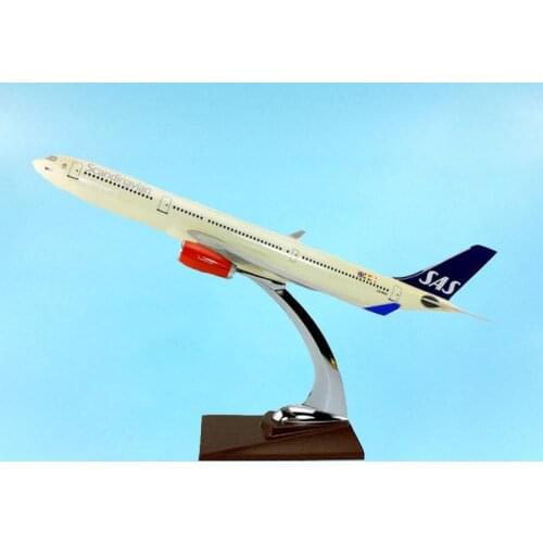 1/200 Airbus A330-300 SAS Scandianavian Airlines Model Aircraft Aviation Kids Adult Gift Souvenir W Standable Airplane Display