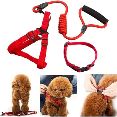 Dog Harness Leash Nylon Coleira Szelki Dla Psa Honden Riem Service Dog Kopek Aksesuar Hondenlijn Correa De Perro Hundeleine