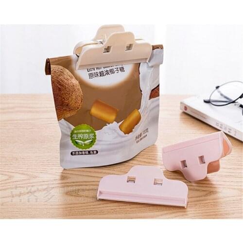 Portable Plastic Seal Clips Kitchen Snack Sealing Clamp Moistureproof Fresh Keeping Sealer Food Storage Bag Clip Kitchen Tools