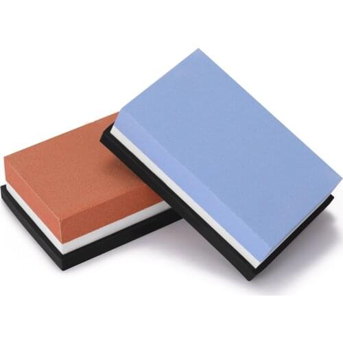 Kitchen Knife Sharpener Portable Premium Whetstone Knife Sharpening Stone Home Cutter Sharpener Non Slip Base Cutter Sharpening