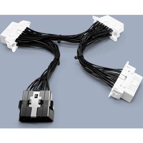 For Toyota obd2 wiring harness interface 1 to 3 conversion line OBDii 16pin connector cable