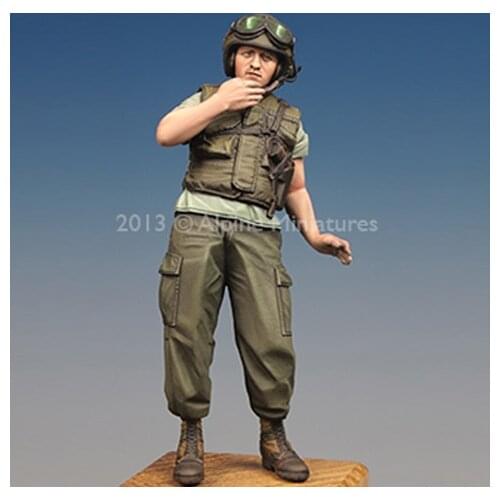 1/35 US Tanker Vietnam War #1 with 2 different heads Resin kit soldiers GK Military theme Scene combination Uncoated No colour