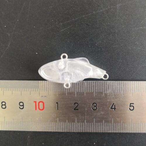 10pcs Unpainted blank lure body fishing lure blank VIB bait 37MM 4.5G lure body F6056