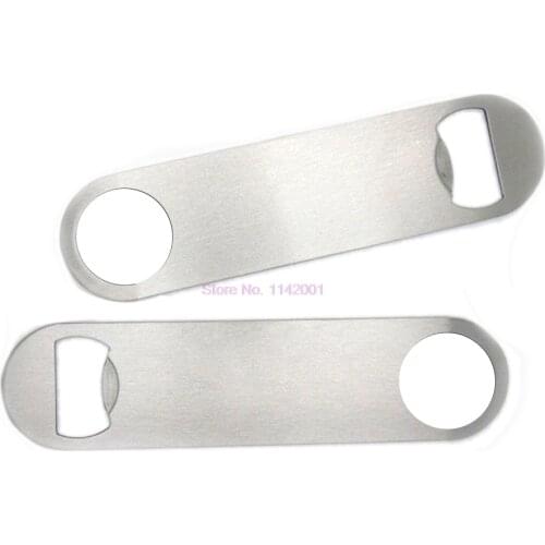 100pcs Kitchen Large Flat Speed Bottle Cap Opener Remover Bar Blade Home Hotel Professional Beer Bottle Open Stainless Steel