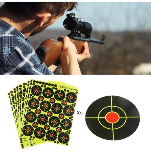160 pcs Shooting Targets 2" Reactive Paper Glow Florescent Paper Target for Hunting Archery Arrow Training Shoot Accessories