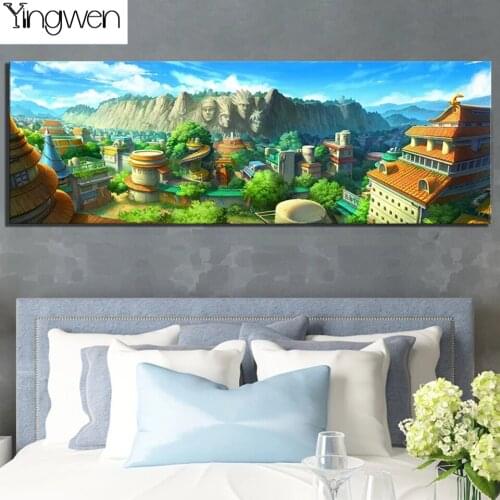 5D DIY Diamond Painting Anime Full Diamond Embroidery Cartoon Picture Cross Stitch Art Wall Painting For Bedroom Wall Home Decor