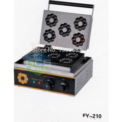 Free shipping ~ Electric 5 PCS plum blossom shape dounts maker 110V 220v waffle maker