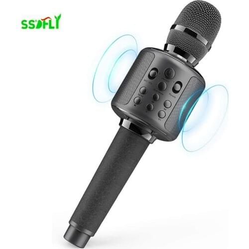 Wireless Bluetooth Microphone Mobile Computer Condenser Microphone Wireless 3D Surround Sound Condenser Microphone