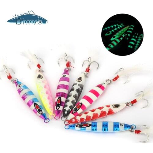 BIWVO 6.5/7.5/8CM Metal Hard Lure With Hook Minnow Artificial Bait All Goods For Sea Fishing Swimbait Accessories