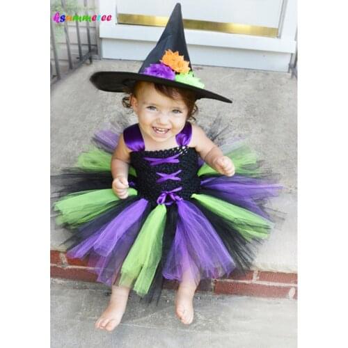 Baby Purim Halloween Costume Little Witch Butterfly Clothing for Girls Cosplay Party Handmade Holiday Fancy Dress
