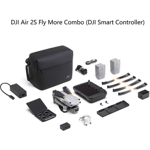 DJI Air 2S Fly More Combo With DJI Smart Controller with a 1-Inch CMOS Sensor Large 2.4μm Pixels and 5.4K Video In Stock