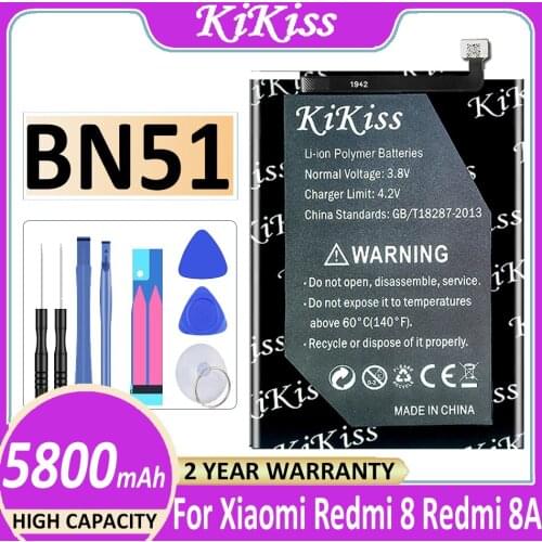 For Xiao Mi Replacement Battery 5800mAh BN51 for Xiaomi Redmi 8 Redmi 8A Redmi8 Redmi8A Phone Battery BN 51 BN-51