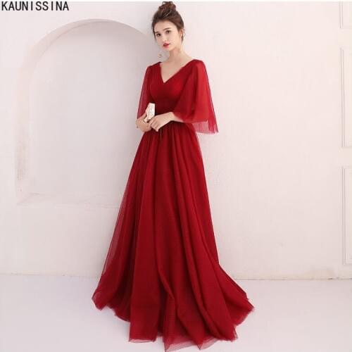 Elegant Banquet Evening Dress Plus Size Deep V-Neck Floor Length Party Prom Gown Formal Occasion Dresses for Women Long Vestidos