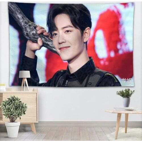 Xiao Zhan Tapestry Wall Hanging Decor Wall Cloth Tapestries Home Decoration Accessories Psychedelic Carpet Decorative 0511