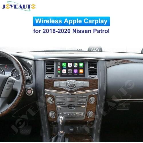 Joyeauto OEM Wireless Apple CarPlay for Nissan Patrol 2018-2020 Wireless Android Auto iOS Mirror Car play Support Rear Camera