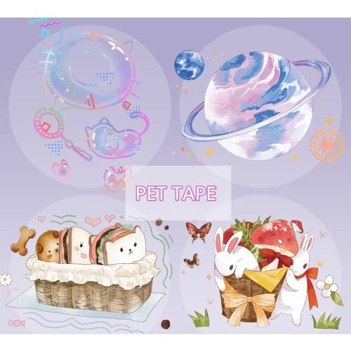 INS Kawaii Girl Daisy PET Special Oil Washi Tapes Bullet Journal Masking Tape Adhesive Tape DIY Scrapbooking Washi Stickers