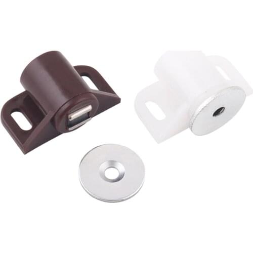 ABS Round Magnetic Door Catches Latch, Cabinet & Furniture Shutter Magnetic Catch Closer for Cupboards, Drawers, Closet
