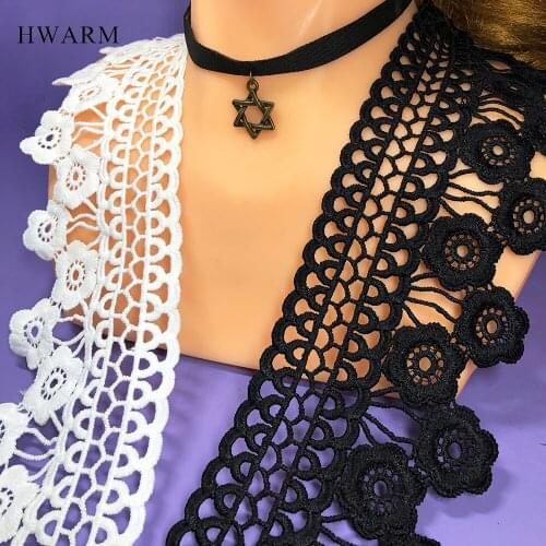 Craft Latest African Laces Fabric 2021 Diy High Quality 15yard 8cm Sewing Trim Water Soluble Milk Silk Dress Accessories Wedding