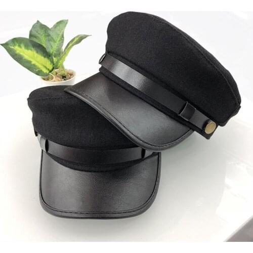 Summer Korean Style Small Incense Wind Navy Hat Tide Wild Sunshade Flat Cap