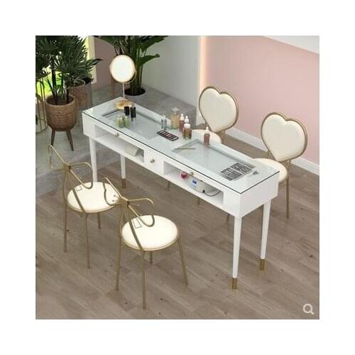 Manicure table and chair set special price Nordic single double net red simple light luxury lacquer nail table special price