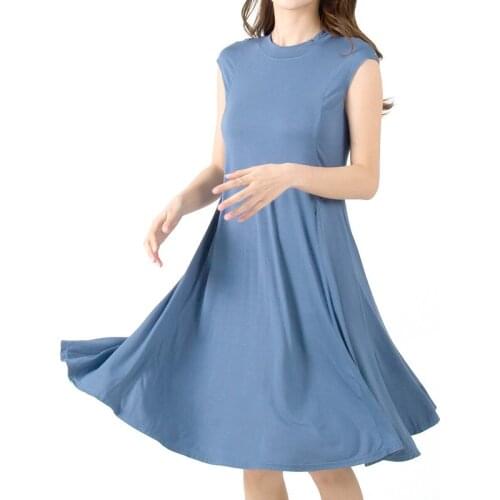 Modal Summer 2021 New Home Clothes Sleeveless Round Neck Plus Size Dress Nightgown For Women Comfortable Casual Dressing Gown