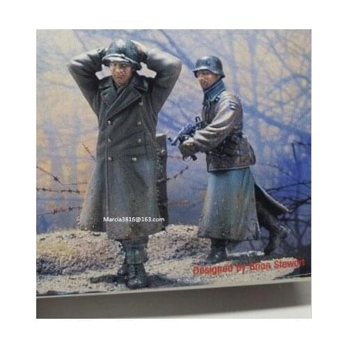 1/35 German and American prisoners WWII Resin Model Kit figure Free Shipping