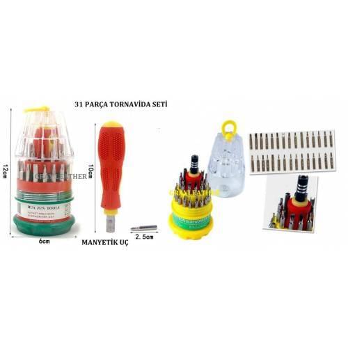 30 + 1 Piece Electronics Screwdriver Set with Magnetic Tip, Star, Flat Cell Phone Repair Set Boxed