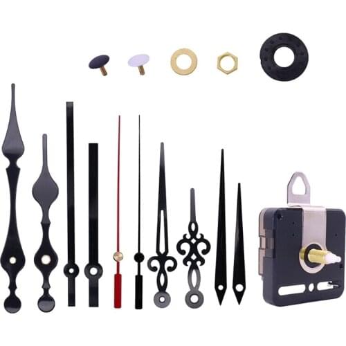 Diy Set Shaft Length High Torque Movement Metal Hook Metal Clock Hand Silent Quartz Clock Movement Long and Short Shaft