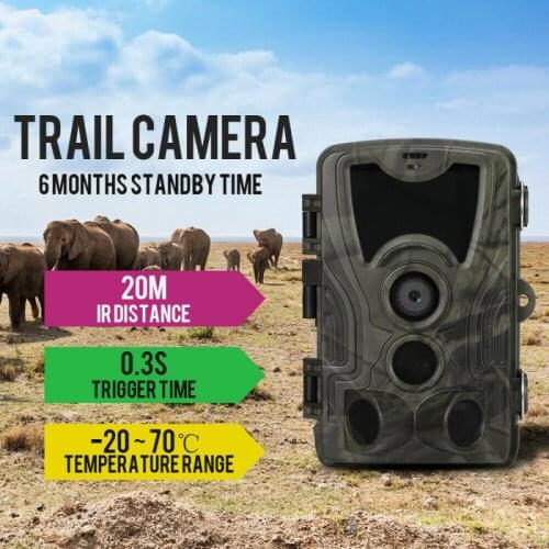 HC801A Hunting Camera 16MP 32GB/64GB Trail Camera IP65 Photo Traps 0.3s Trigger Time 940nm Wild Camera 1080P Waterproof Camera