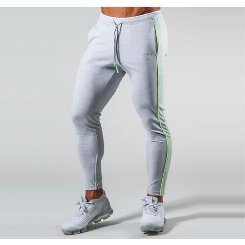 Autumn Joggers Pants Men Cotton Running Sweatpants Slim Track Pants Gym Fitness Training Trousers Male Sports Workout Bottoms