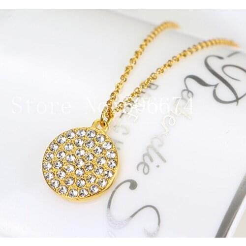 Stainless Steel Choker AAA Rhinestone Carter Chain Necklace Pendant For Women Lovers Bridesmaid Gifts