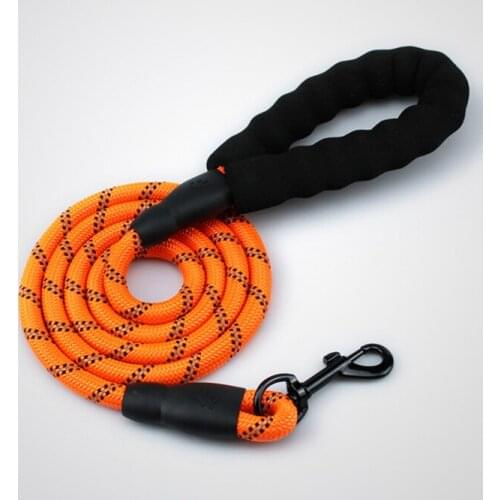 Pet Leash Reflective Strong Dog Leash 1.5M Long with Comfortable Padded Handle Heavy Duty Training Durable Nylon Rope Leashes
