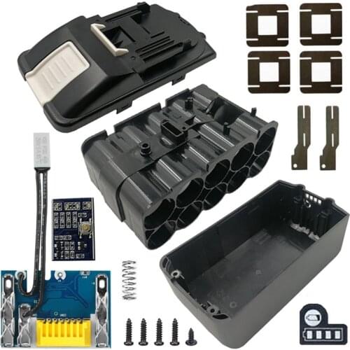 Retail BL1830 10 x 21700 Battery Case PCB Charging Protection Circuit Board Shell Box BL1860 for MAKITA 18V 3.0Ah 9.0Ah House