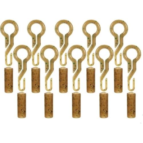 10 Sets Back Lead Clips with Tubes Strong Durable Fishing Back Lead Clips Professional Carp Fishing Tackle Tools Clip