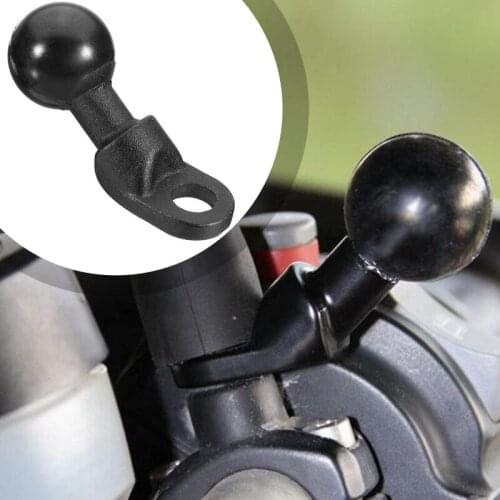Motorcycle Angled Base W/ 10mm Hole 1'' Ball Head Adapter Work For RAM Mounts For Gopro Camera Smartphone For Garmin GPS