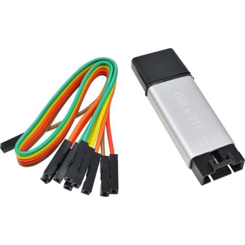 Aluminum Shell CP2102 12Mbps USB 2.0 to TTL UART Module Type A Metal Case 5Pin Serial Converter STC Replace FT232 Module 5V/3.3V