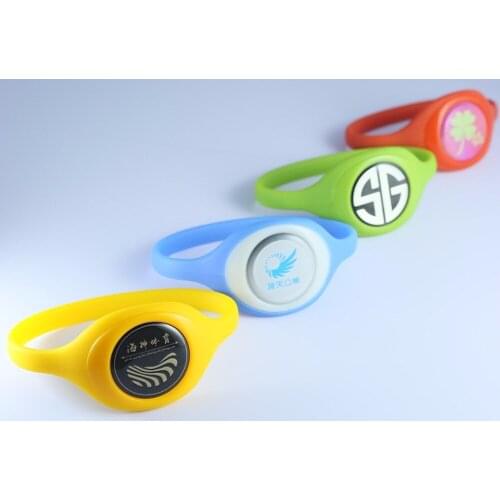 Diameter 65mm 125KHz ID T5577 writable customized wirstbands 100pcs/Lot