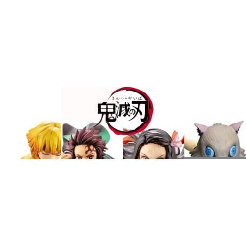 Anime 16CM Demon Slayer Kimetsu no Yaiba figure Kamado Tanjirou Action Figure Agatsuma Zenitsu Nezuko Warrior PVC Model Toys